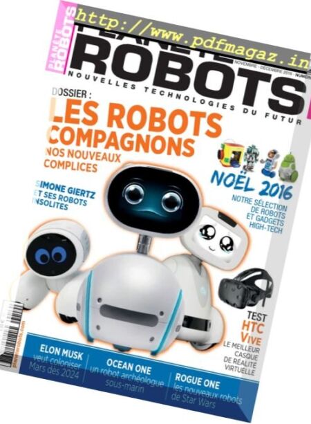 Planete Robots – Novembre-Decembre 2016 Cover