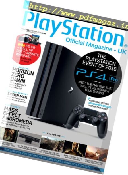 PlayStation Official Magazine UK – November 2016 Cover