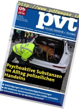Polizei Verkehr und Technik – November-Dezember 2016