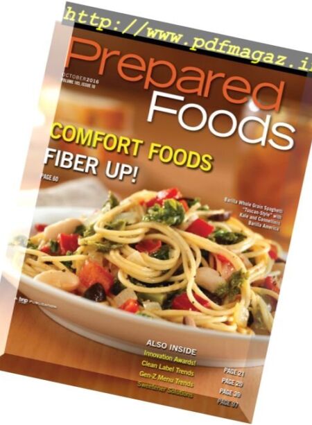 PreparedFoods – October 2016 Cover