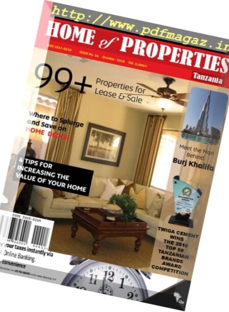 Prime Location Home of Properties – October 2016 Cover