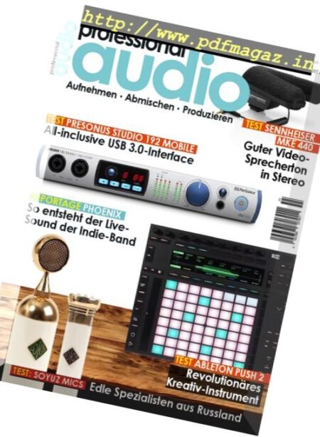 Professional Audio – November 2016 Cover