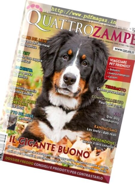 QuattroZampe – Novembre 2016 Cover