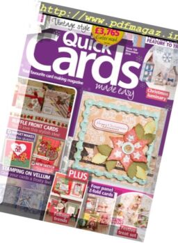 Quick Cards Made Easy – November 2016