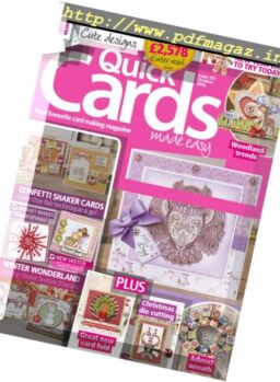 Quick Cards Made Easy – October 2016