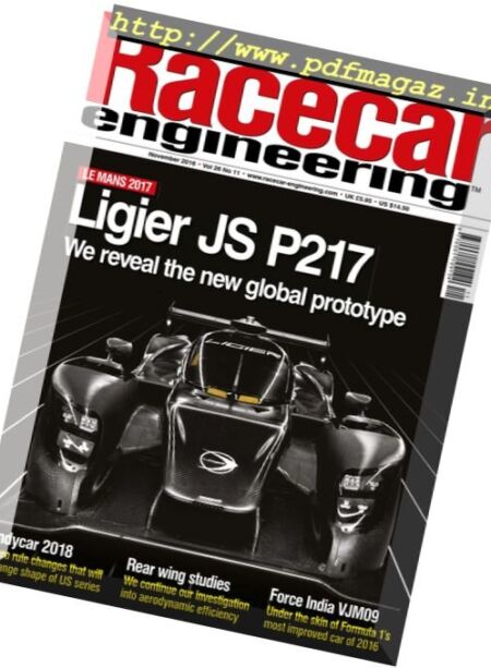Racecar Engineering – November 2016 Cover