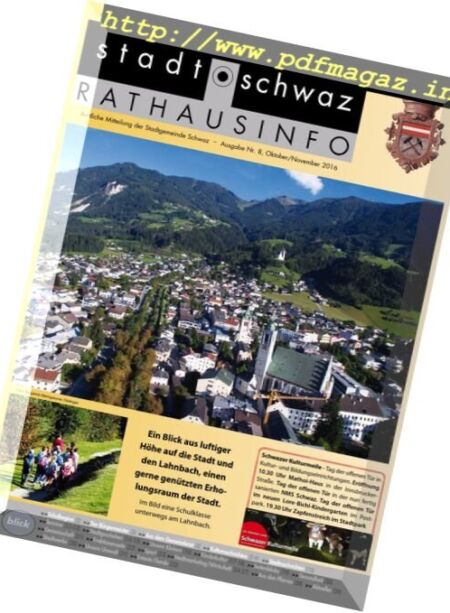 Rathausinfo – Oktober-November 2016 Cover