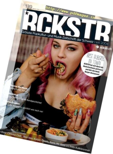 RCKSTR Magazine – Oktober 2016 Cover