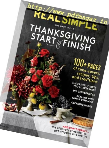 Real Simple – November 2016 Cover