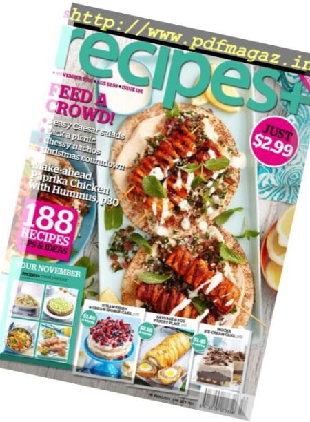 recipes+ – November 2016 Cover