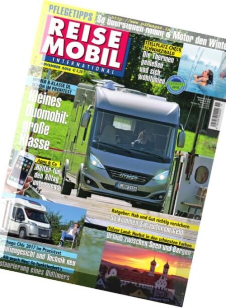 Reisemobil International – November 2016 Cover