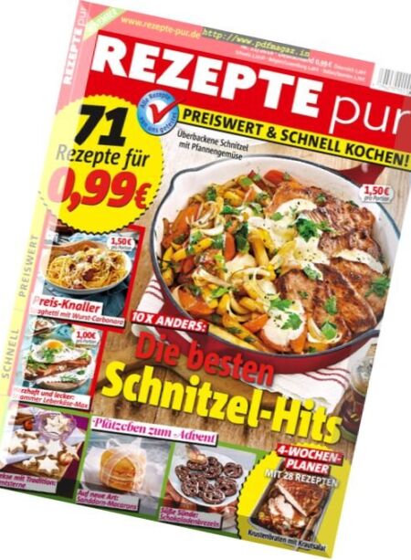 Rezepte Pur – November 2016 Cover