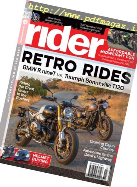 Rider Magazine – November 2016 Cover