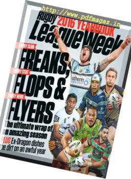 Rugby League Week – 10 October 2016