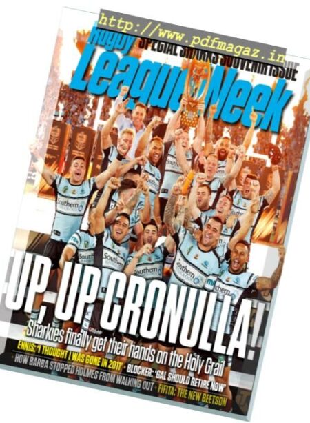 Rugby League Week – 3 October 2016 Cover