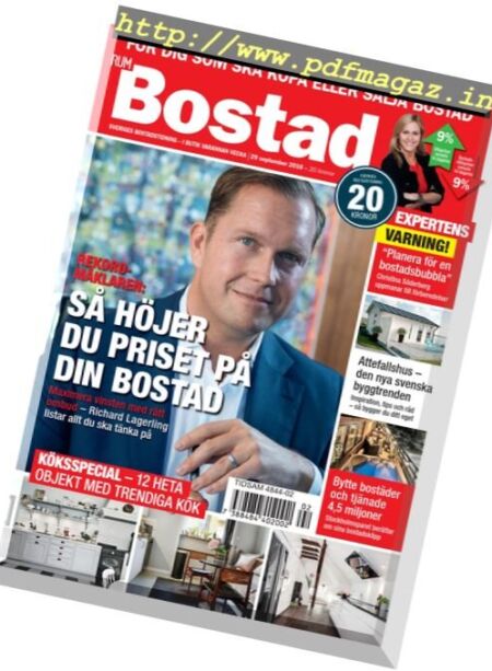 RUM Bostad – 29 September 2016 Cover