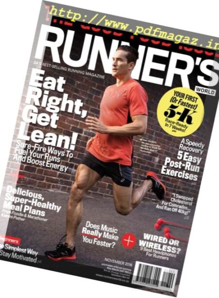 Runner’s World South Africa – November 2016 Cover