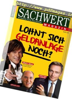 Sachwert Magazin – Nr.4, 2016