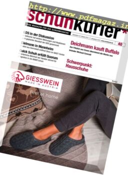 Schuhkurier – 7 Oktober 2016