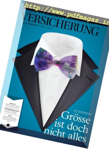Schweizer Versicherung – Oktober 2016 Cover