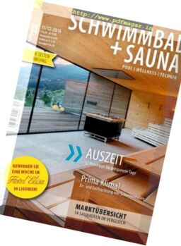 Schwimmbad + Sauna – November-Dezember 2016