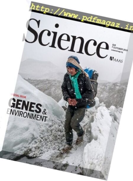 Science – 7 October 2016 Cover