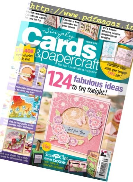 Simply Cards & Papercraft – Issue 156, 2016 Cover