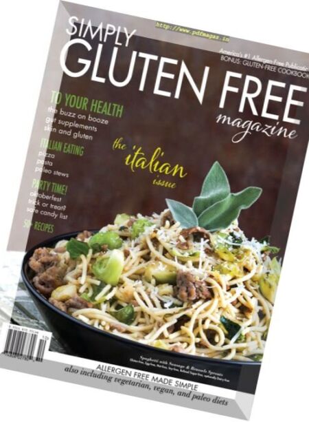 Simply Gluten Free – October 2016 Cover