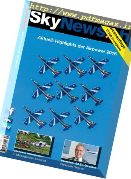 SkyNews.ch – Oktober 2016 Cover