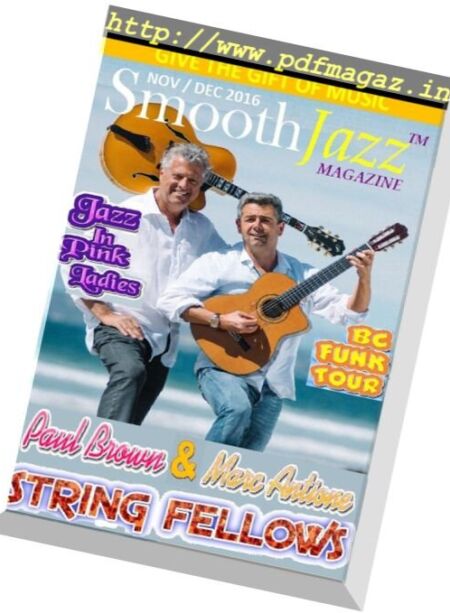 Smooth Jazz – November-December 2016 Cover