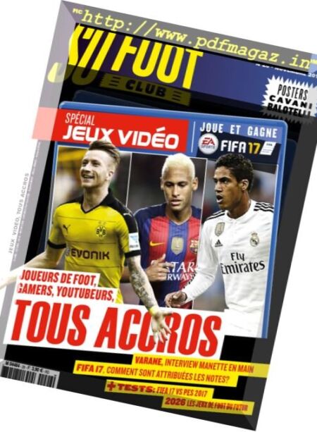So Foot Club – Novembre 2016 Cover