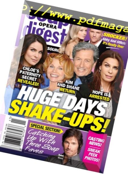 Soap Opera Digest – 7 November 2016 Cover