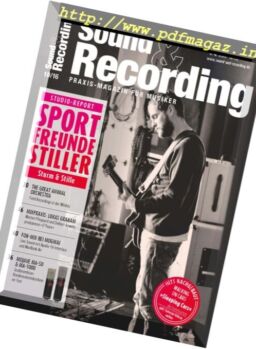 Sound & Recording – Oktober 2016