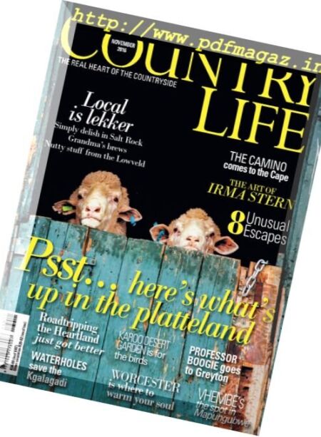 South African Country Life – November 2016 Cover