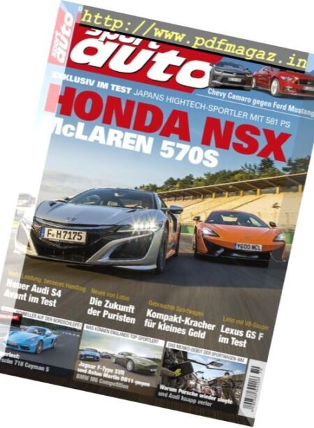 Sport Auto – Oktober 2016 Cover