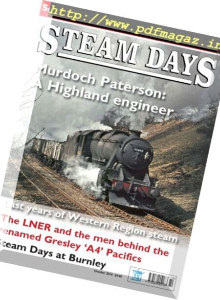 Steam Days – October 2016 Cover