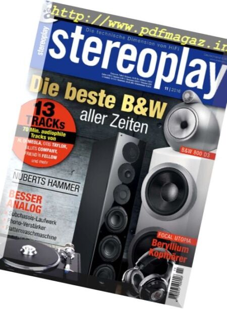 Stereoplay – November 2016 Cover