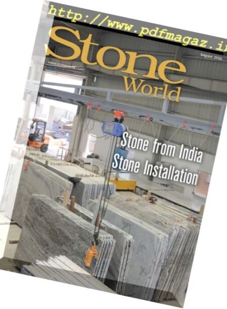 Stone World – August 2016 Cover