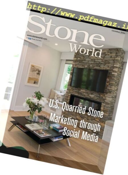 Stone World – October 2016 Cover