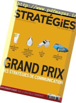Strategies – 15 Septembre 2016