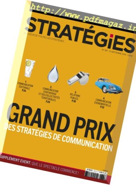 Strategies – 15 Septembre 2016 Cover