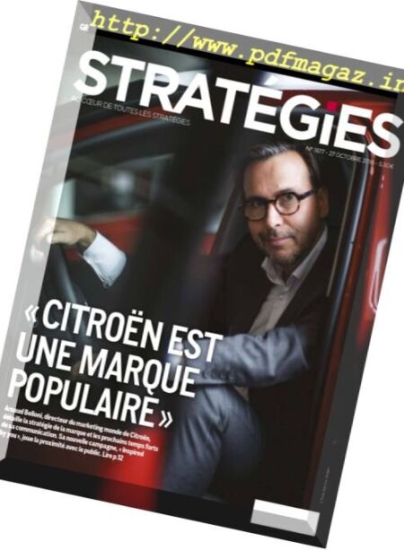 Strategies – 27 Octobre 2016 Cover