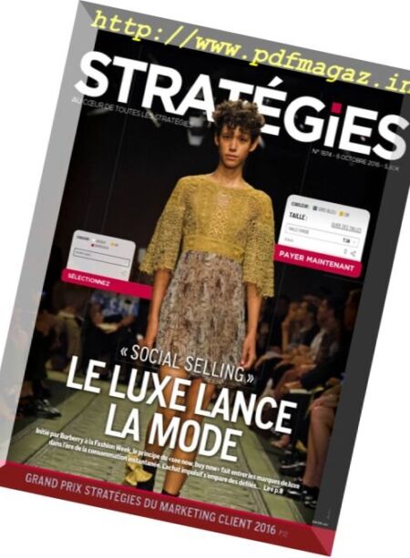 Strategies – 6 Octobre 2016 Cover