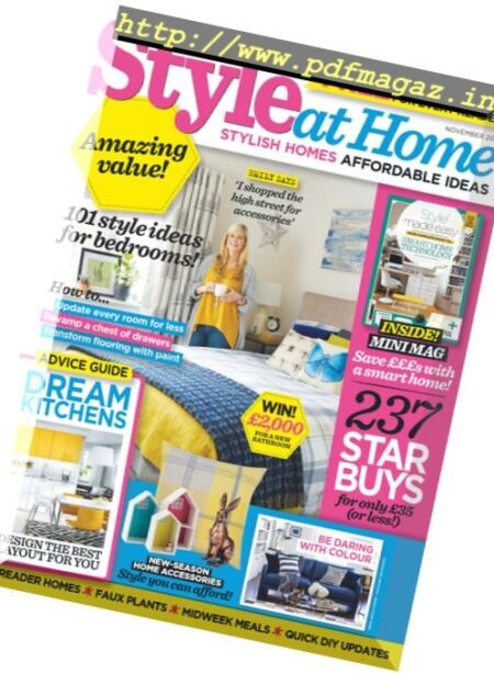 Style at Home UK – November 2016 Cover