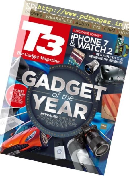 T3 UK – Special 2016 Cover