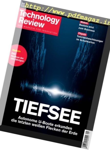 Technology Review – November 2016 Cover