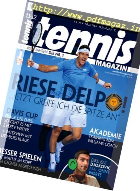 Tennis Magazin – November 2016 Cover