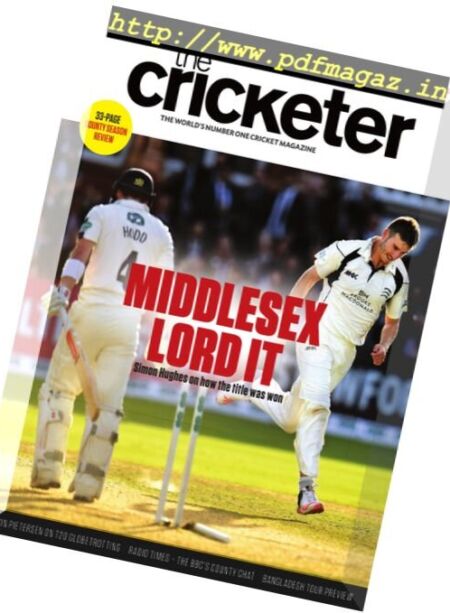 The Cricketer Magazine – October 2016 Cover