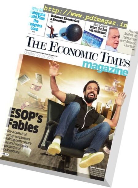 The Economic Times – 23 October 2016 Cover