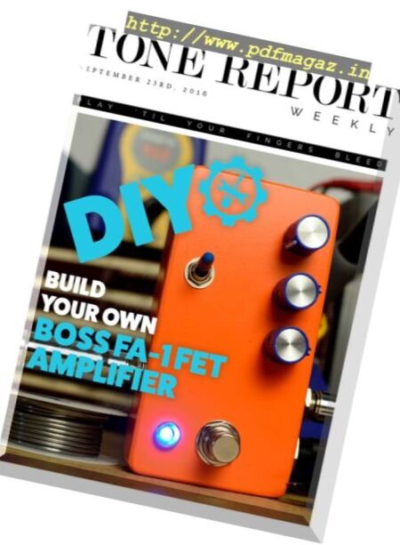 Tone Report Weekly – Issue 146, 23 September 2016 Cover